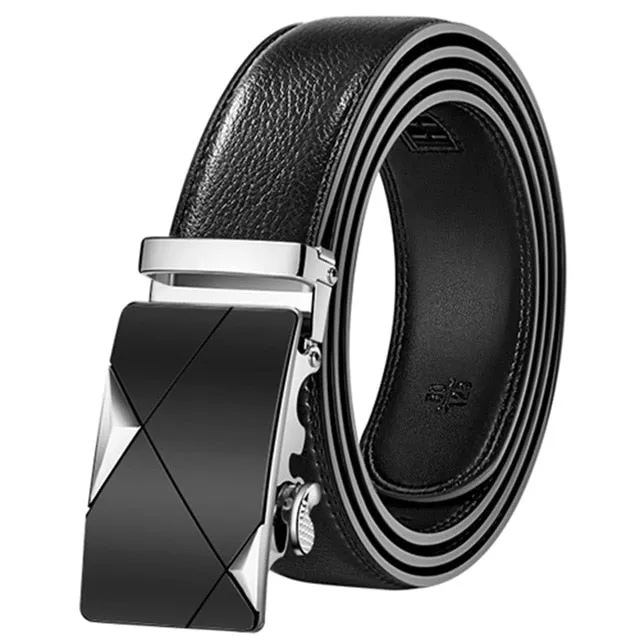 2020 Famous Brand Belt Men Top Quality Genuine Luxury Leather Belts for Men Strap Male Metal Automatic Buckle men belts