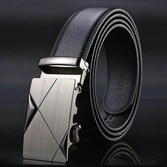 2020 Famous Brand Belt Men Top Quality Genuine Luxury Leather Belts for Men Strap Male Metal Automatic Buckle men belts