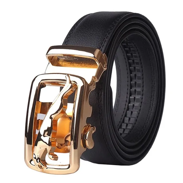 2020 Famous Brand Belt Men Top Quality Genuine Luxury Leather Belts for Men Strap Male Metal Automatic Buckle men belts