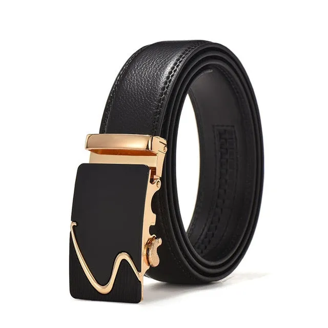 2020 Famous Brand Belt Men Top Quality Genuine Luxury Leather Belts for Men Strap Male Metal Automatic Buckle men belts