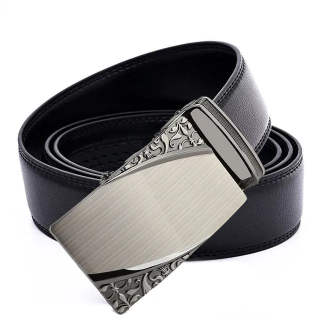 2020 Famous Brand Belt Men Top Quality Genuine Luxury Leather Belts for Men Strap Male Metal Automatic Buckle men belts