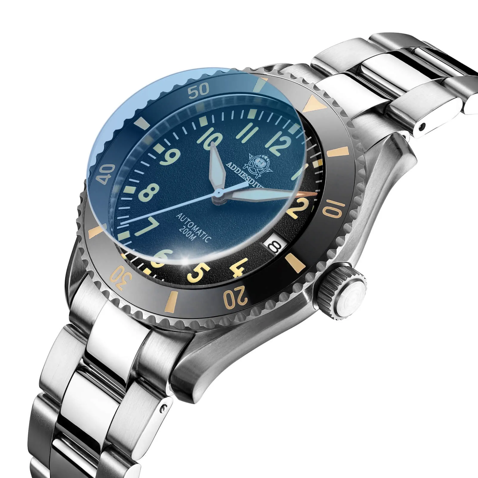 ADDIESDIVE Men's Automatic Watch Diver 200M （MY-H9）