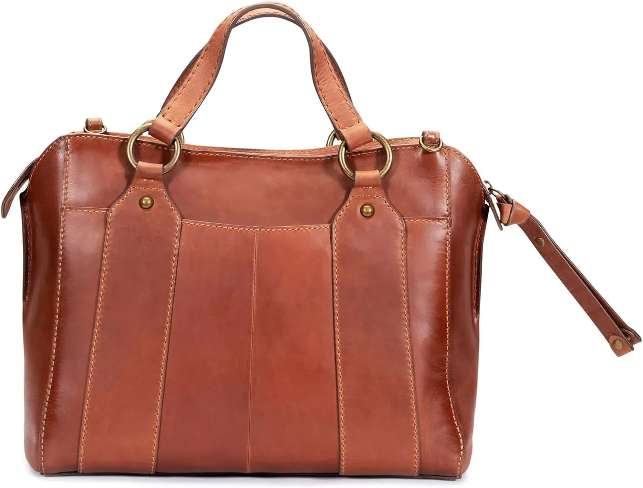 Aubrey Satchel Frye Bag, Cognac