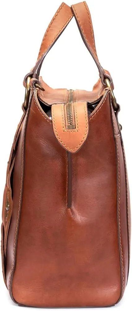 Aubrey Satchel Frye Bag, Cognac