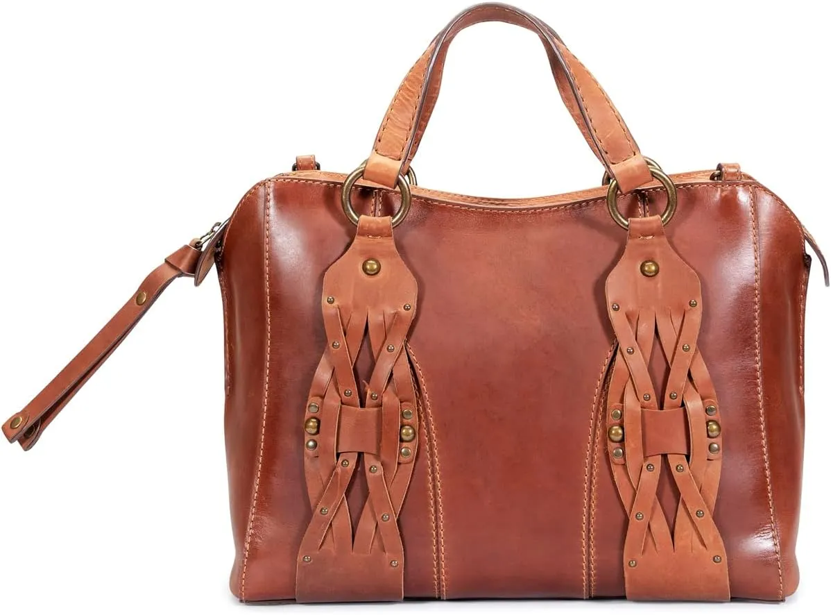 Aubrey Satchel Frye Bag, Cognac