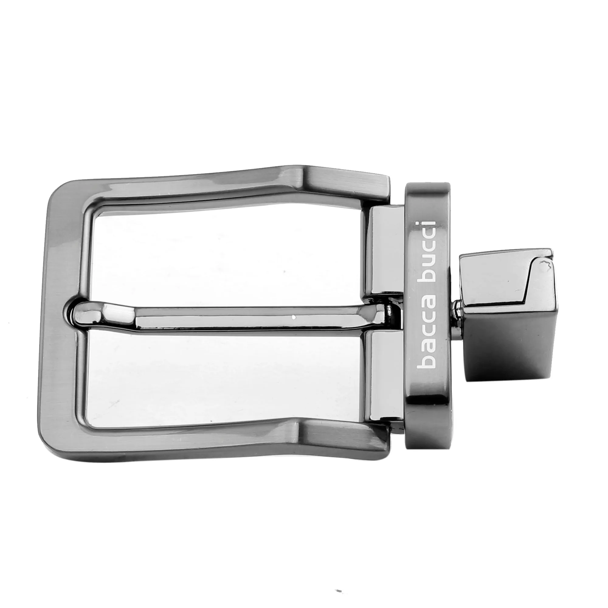 Bacca Bucci 35MM Nickle Free Reversible-Clamp Belt Buckle with Branding (Buckle only)