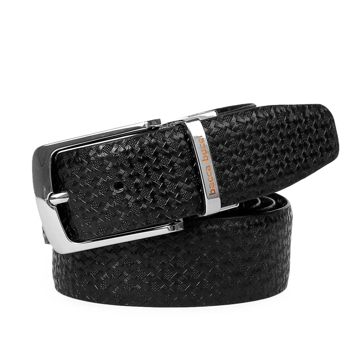 Bacca Bucci Reversible Classic Dress belt with Italian smooth Genuine leather Black & Brown