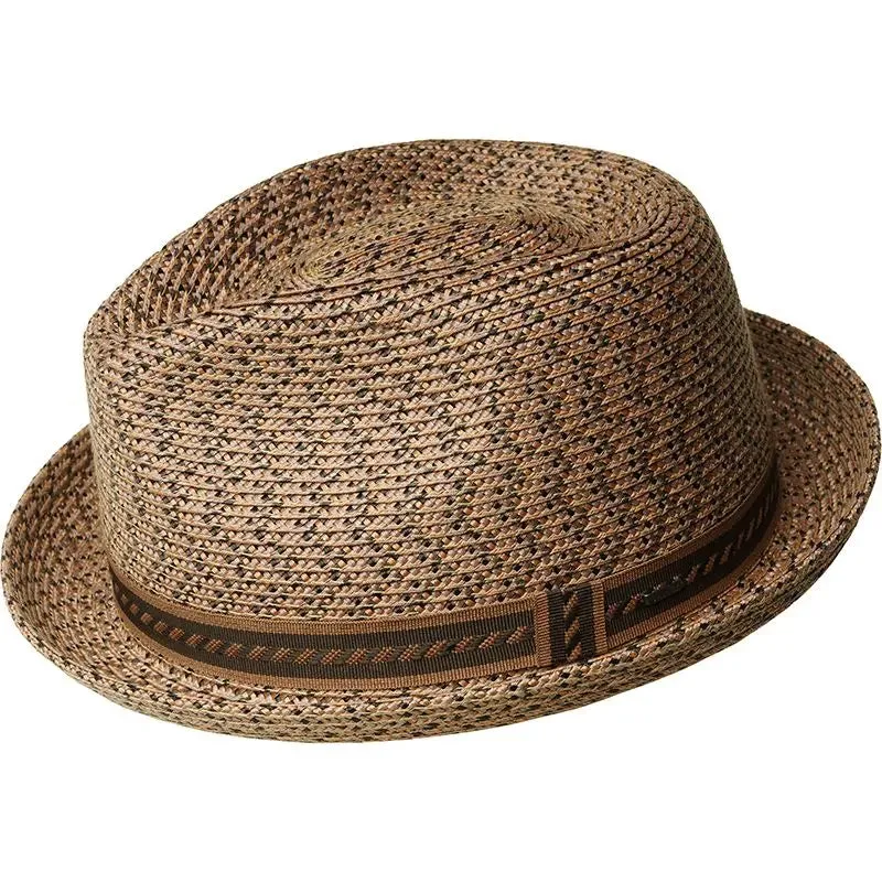 Bailey Mannes Mixed Braid Pinch Front Trilby Hat