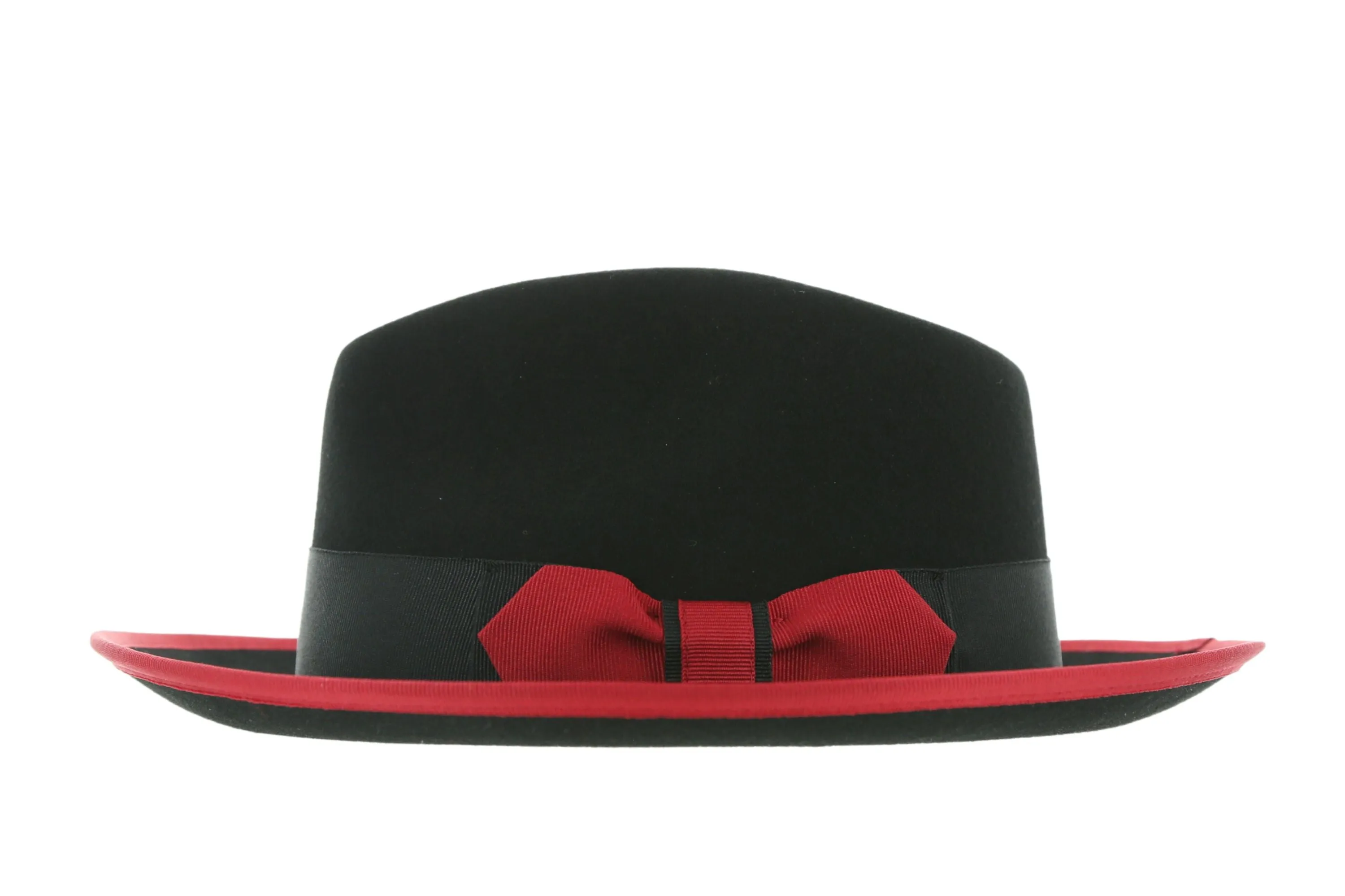 Black & Red Jacob Trilby Crushable Hat