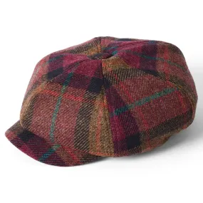 British Wool Ladies Country Newsboy Cap - Damson by Failsworth