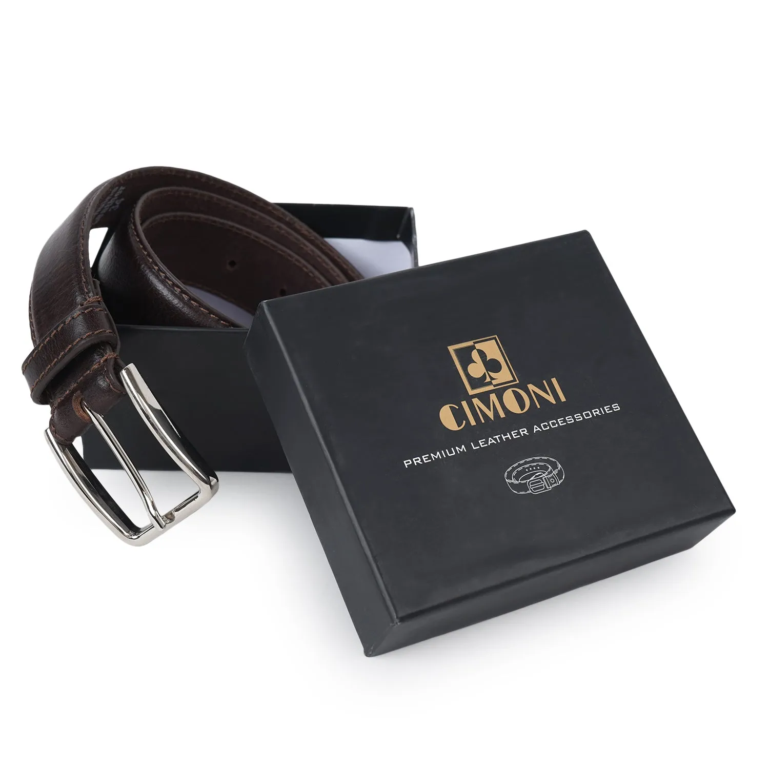 CIMONI Classy Genuine Leather Trendy Travel Formal Office Daytrip Belt ( 1 Year Gurantee)