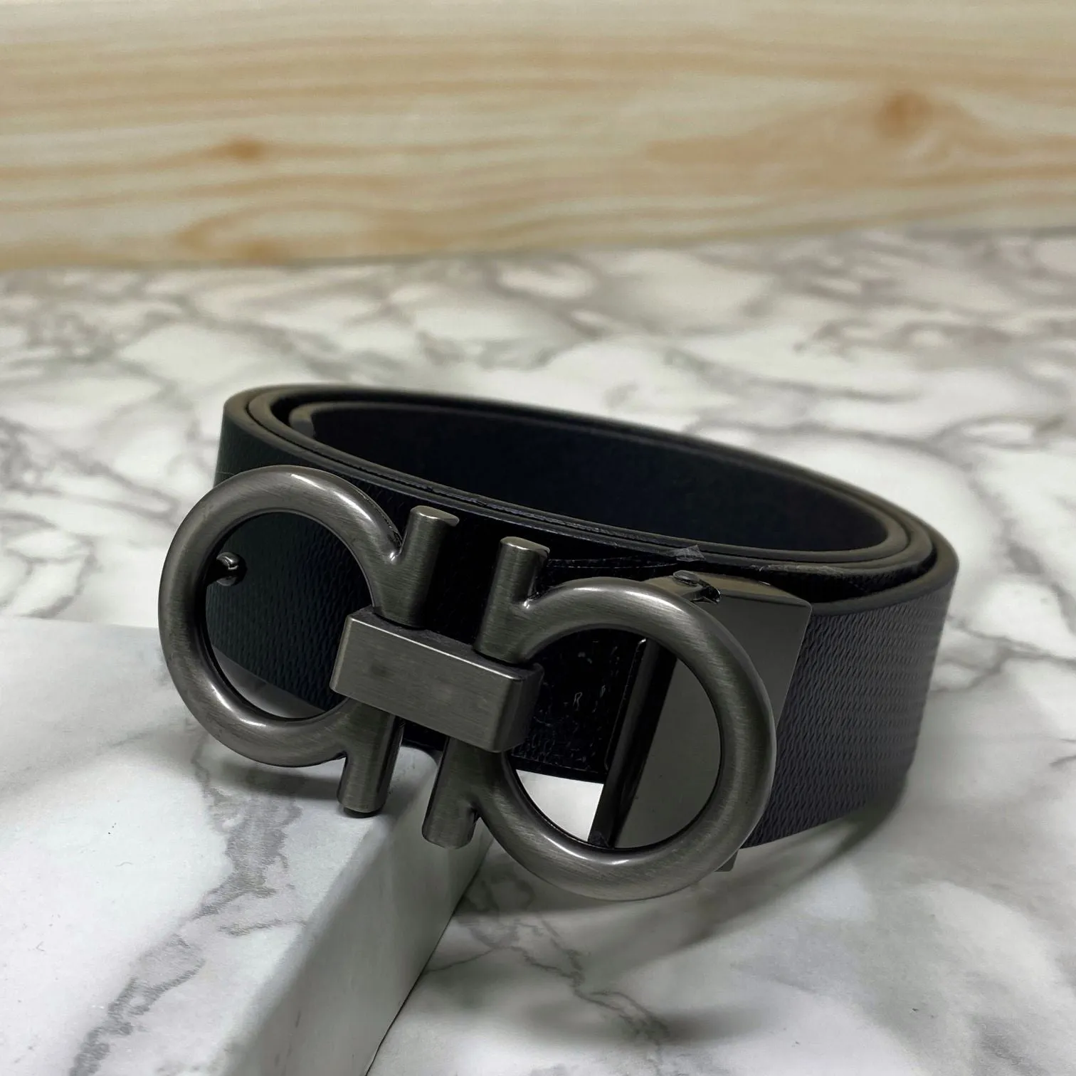 Classic 8 Pattern Formal Design Leather Strap Belt -JonasParamount