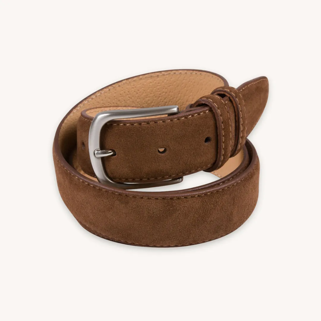 Cognac Suede Belt