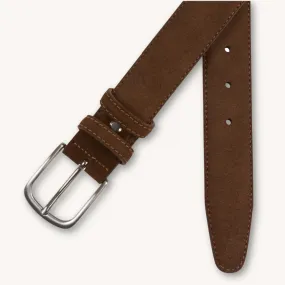 Cognac Suede Belt