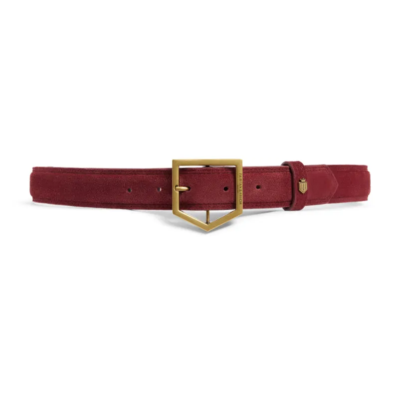 Fairfax & Favor Felbrigg Ladies Belt - Ruby