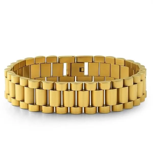 Gold President Style Bracelet