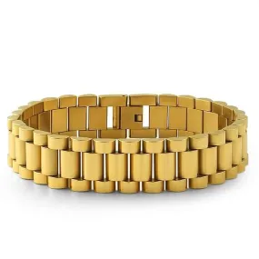 Gold President Style Bracelet