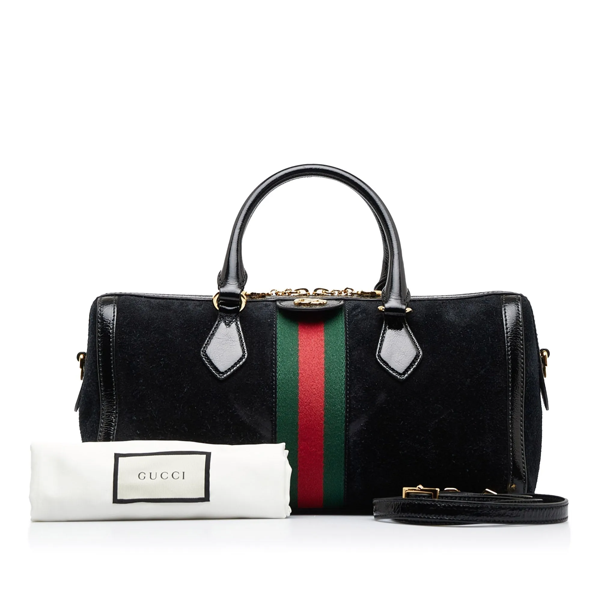 GUCCI Ophidia Suede Satchel