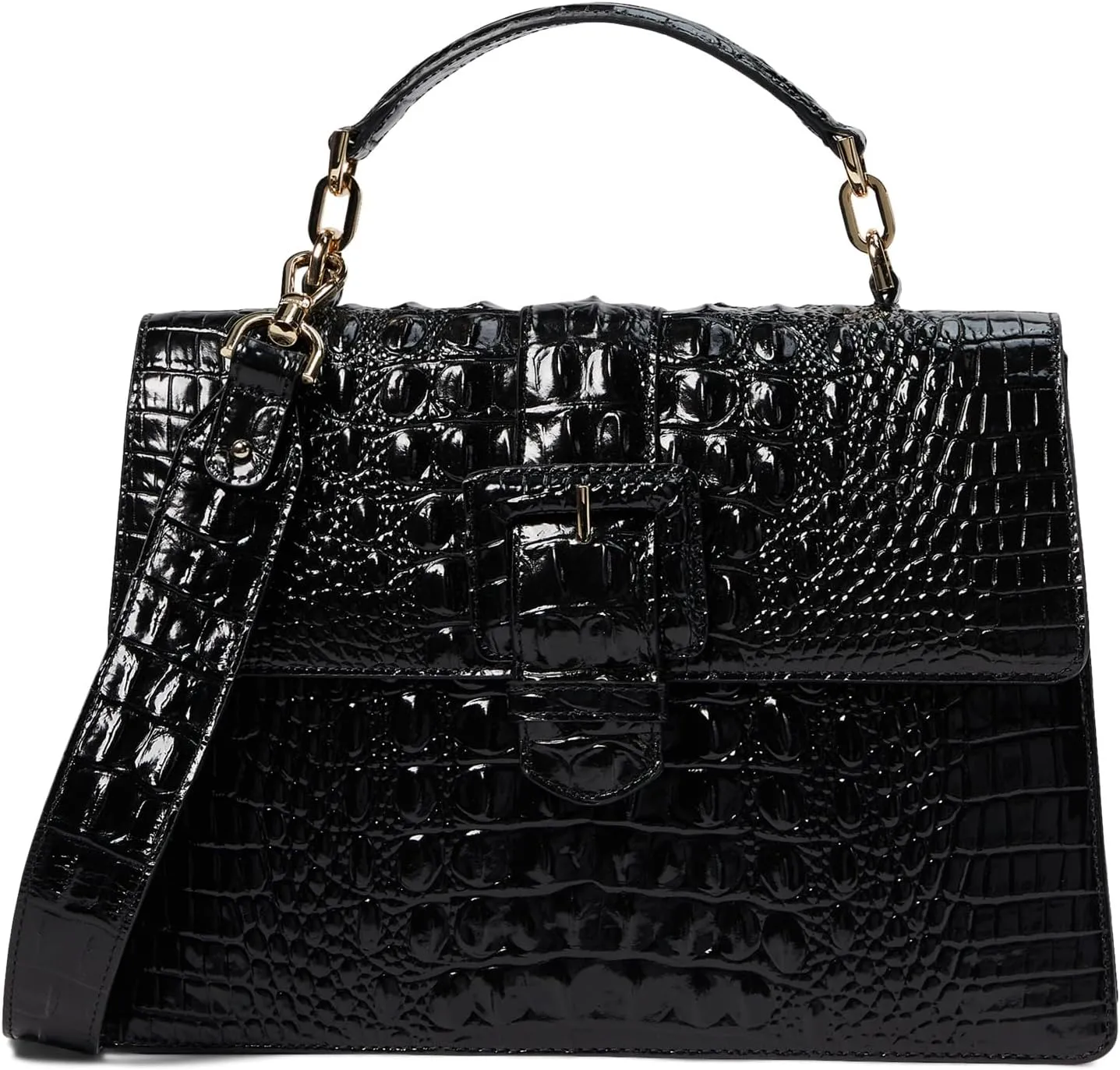 Hallie Satchel Brahmin Bag, black