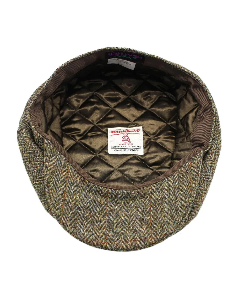 Heather Scott Newsboy Harris Tweed 8-Piece Cap