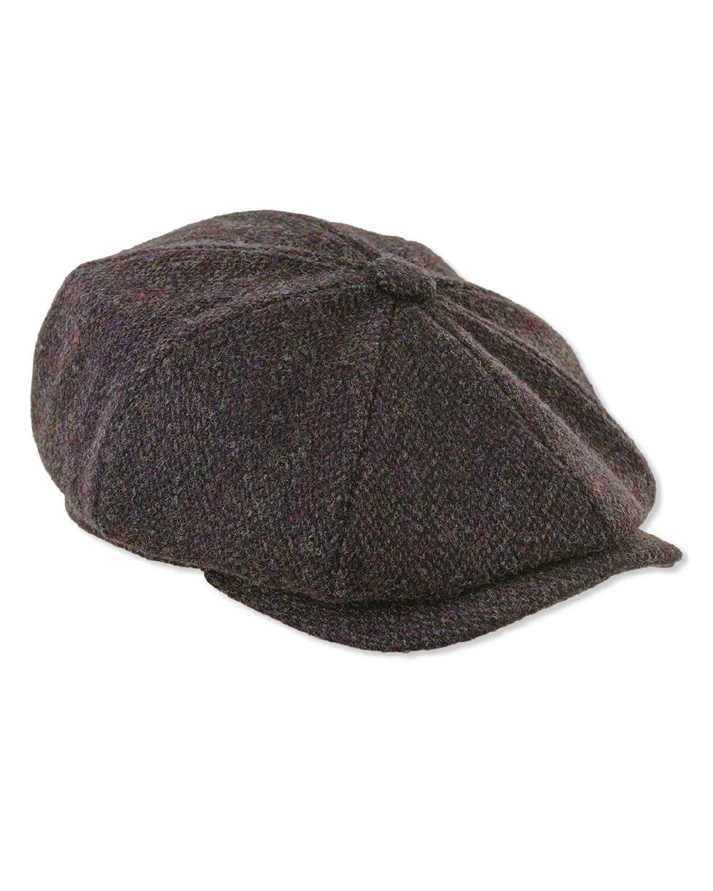 Heather Scott Newsboy Harris Tweed 8-Piece Cap