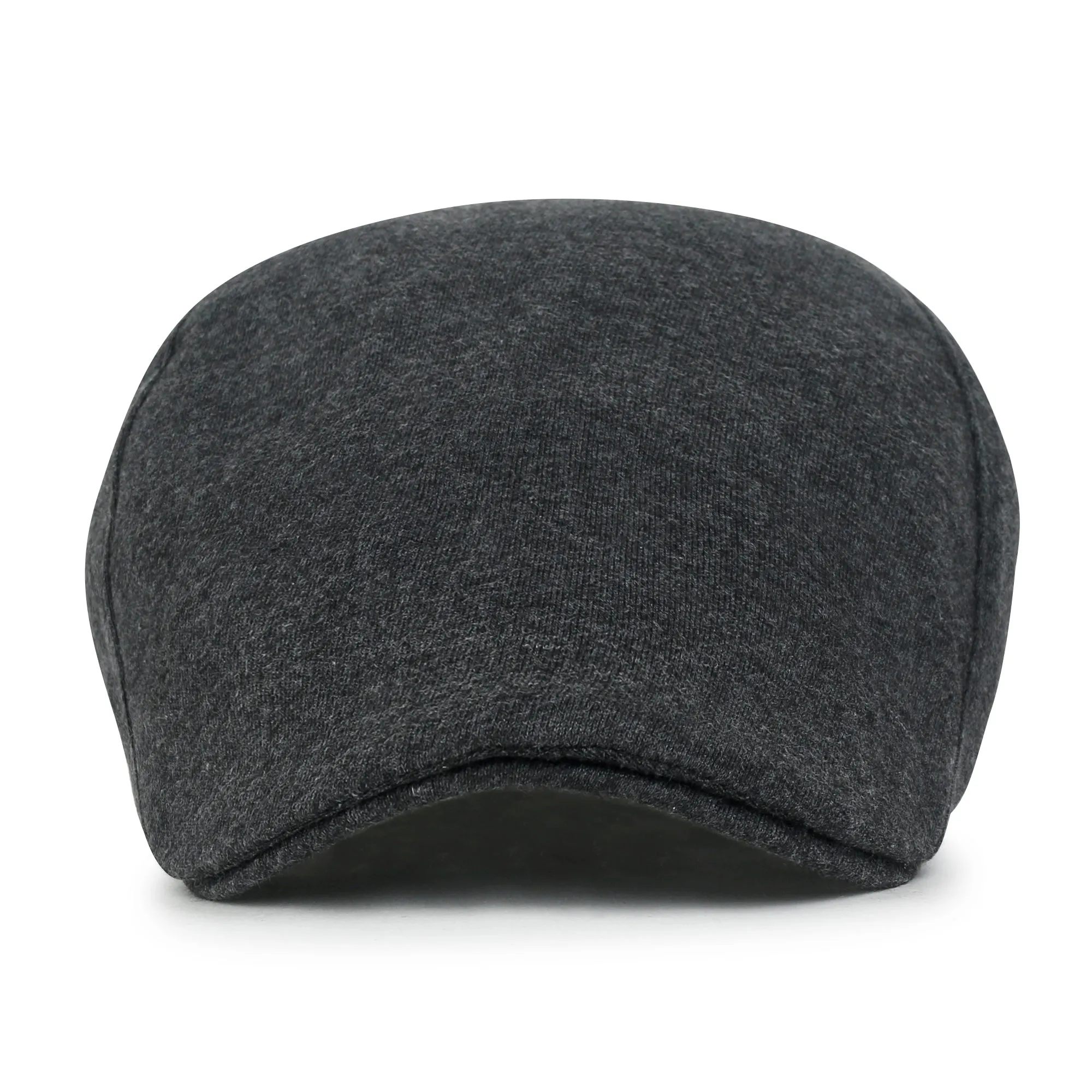 ililily Soft Cotton Jersey Newsboy Flat Cap Ivy Side Strap Driver Hunting Hat