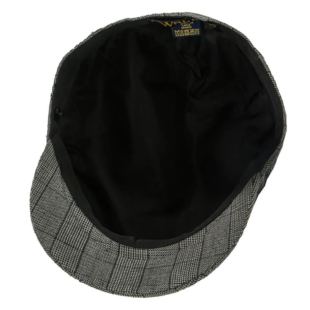 Innovator - Walrus Hats Grey Plaid Polyester 8 Panel Newsboy Cap