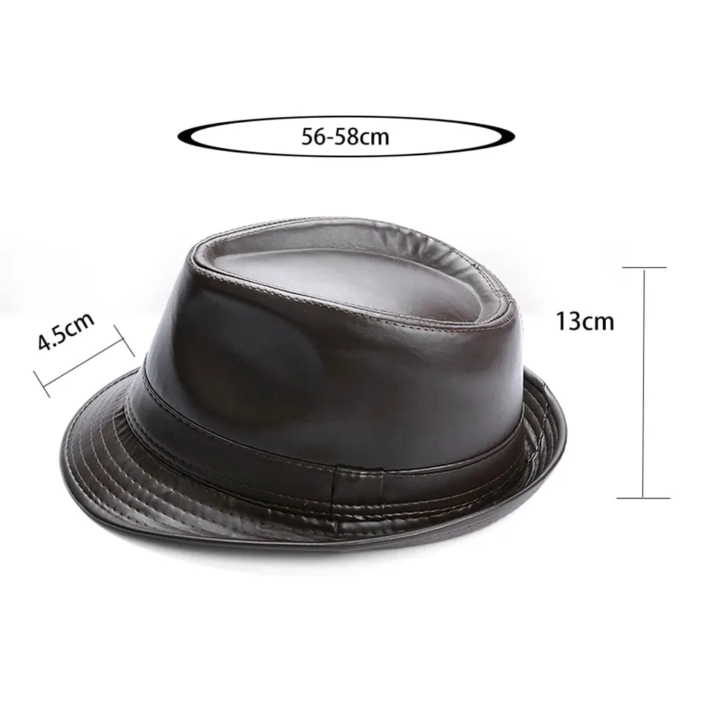 Kenner Plain Leather Trilby Hat