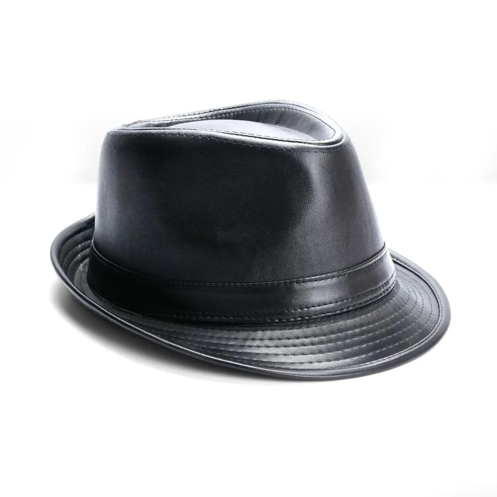 Kenner Plain Leather Trilby Hat