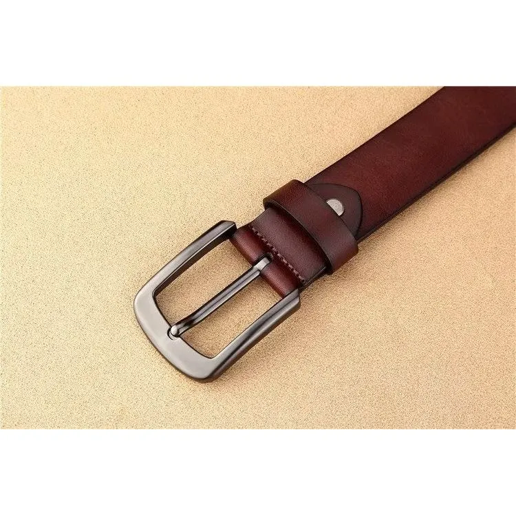 Luxury Cowskin Classic Buckle Belt