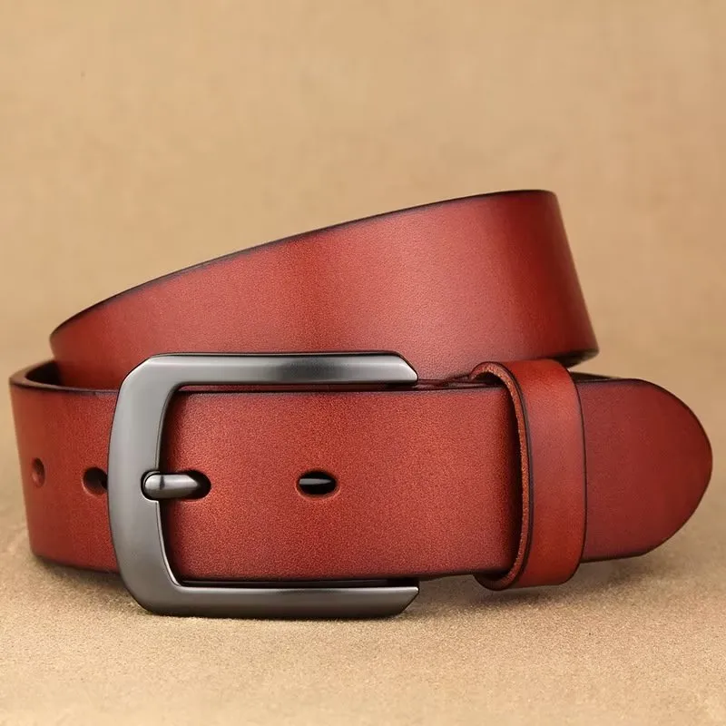 Luxury Cowskin Classic Buckle Belt