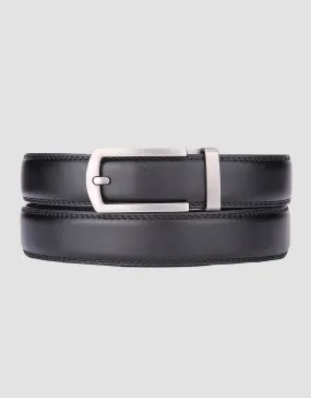 Men's Hollowed Masterwork Leather Ratchet Belt