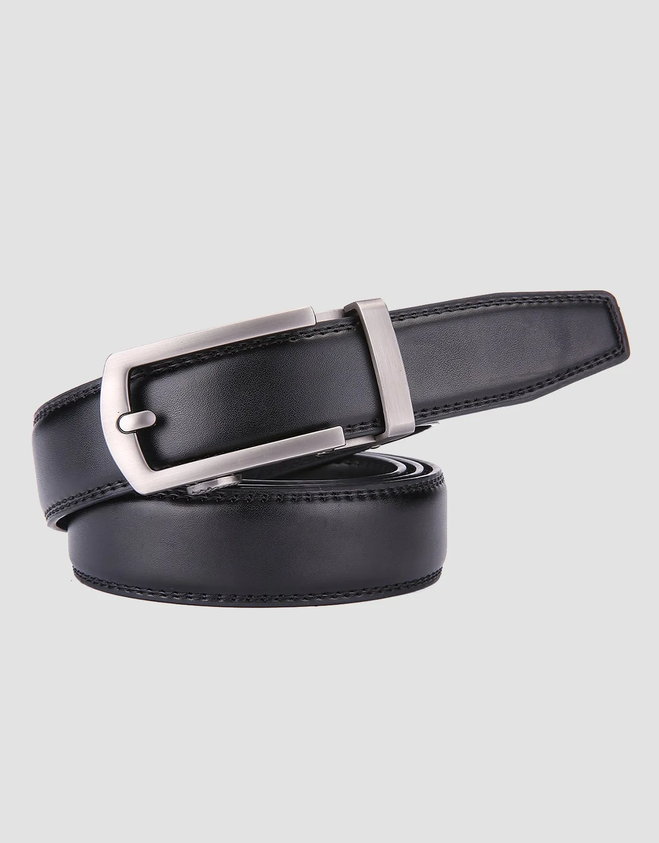 Men's Hollowed Masterwork Leather Ratchet Belt