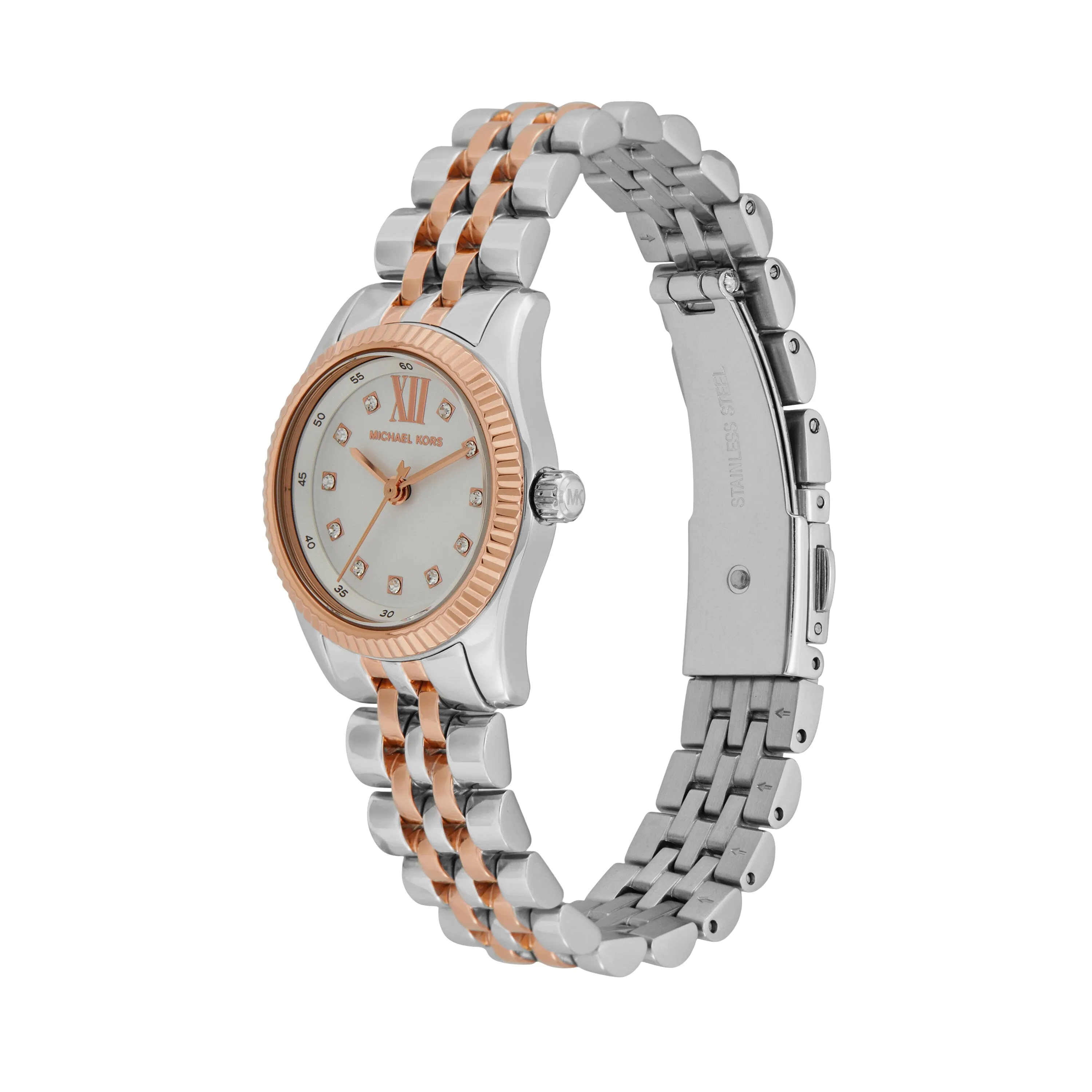 Michael Kors Lexington Three-Hand Two-Tone Stainless Steel Watch and Bracelets Gift Set MK4817SET