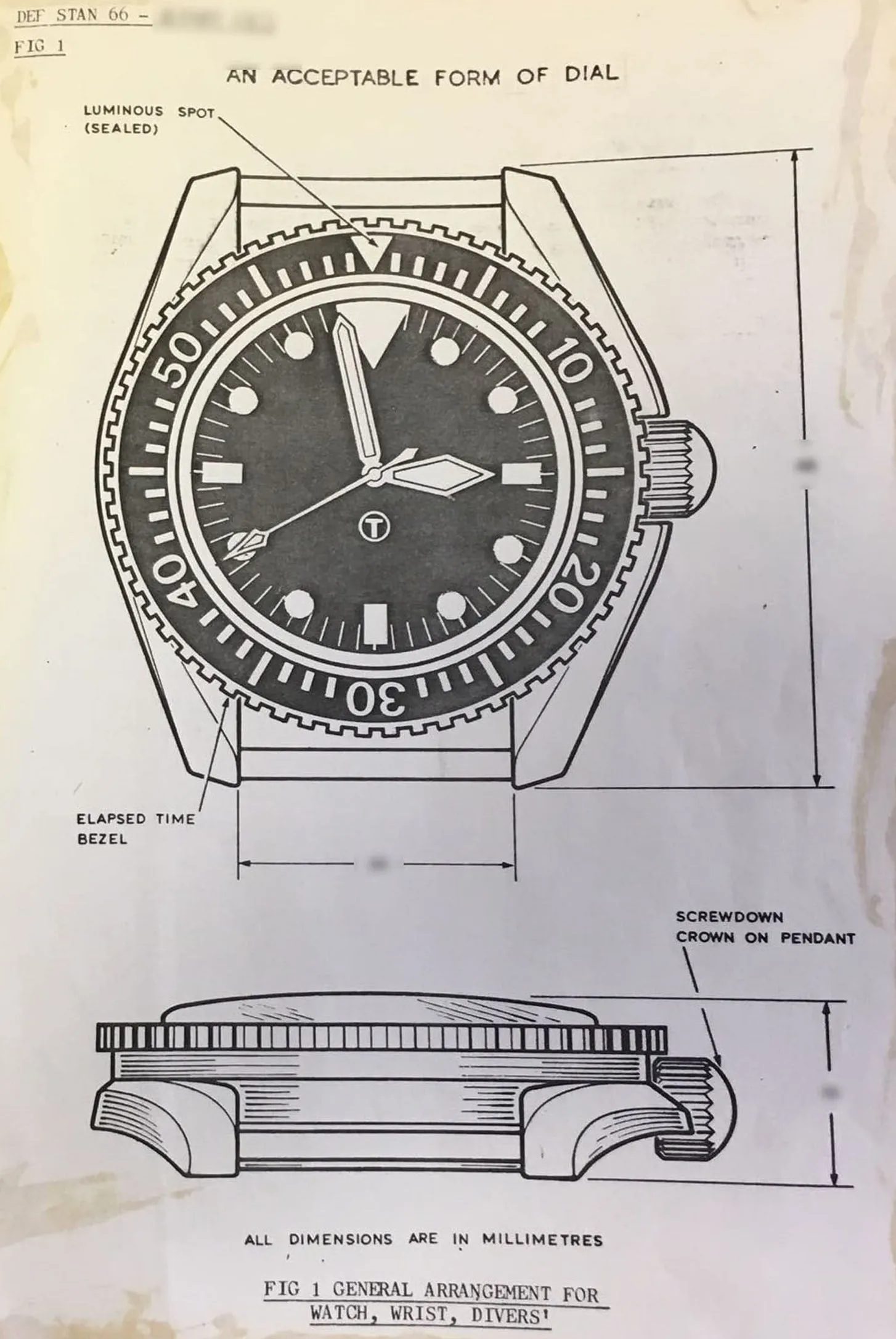 MWC 1999-2001 Pattern Black PVD Automatic Military Divers Watch with Retro Luminous Paint, Sapphire Crystal, 60 Hour Power Reserve