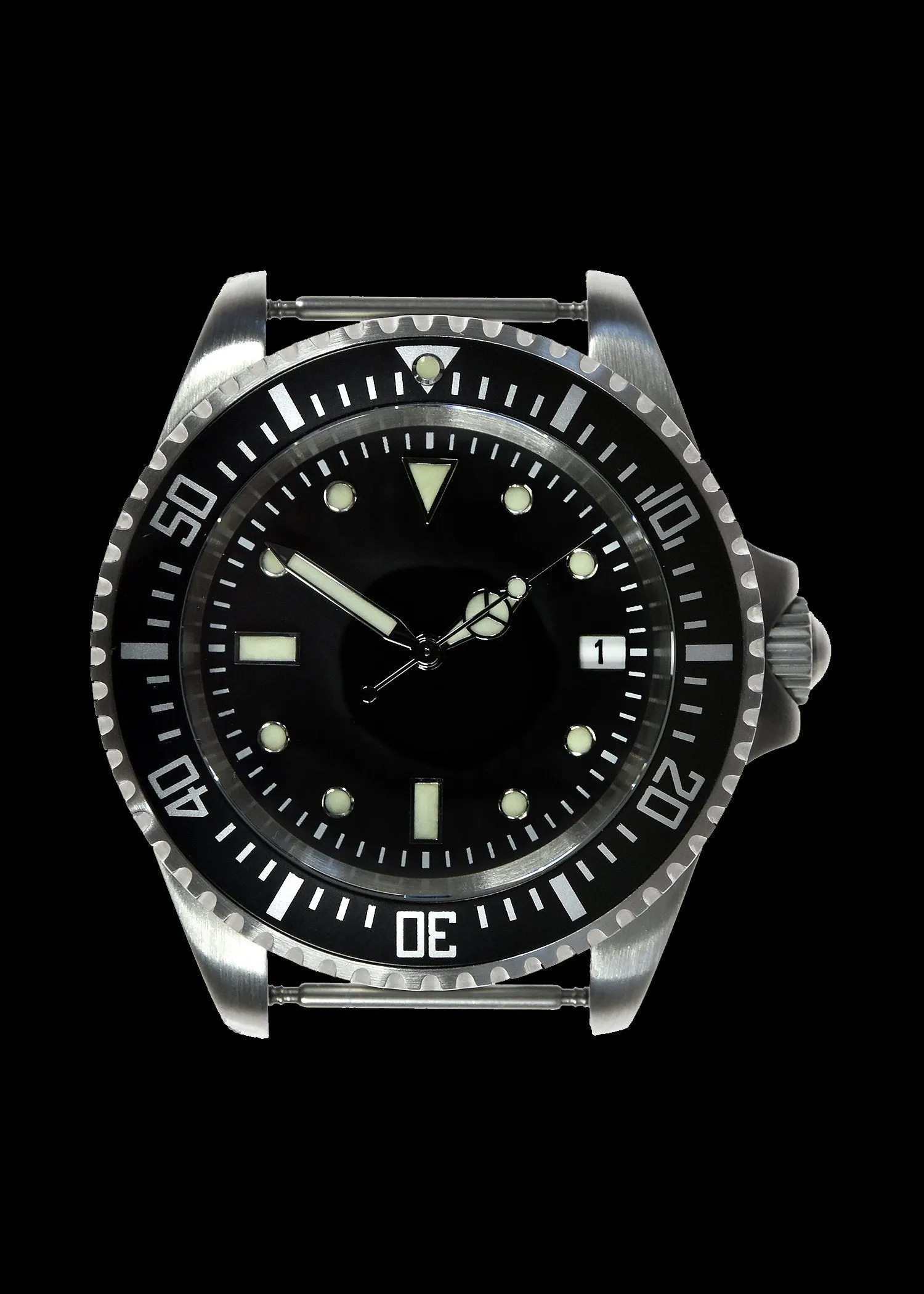 MWC 24 Jewel 300m Water Resistant 24 Jewel Automatic Military Specification Divers Watch with Sapphire Crystal on NATO Strap (Sterile)