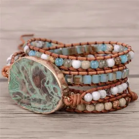 Ocean Stone Peace Bracelet