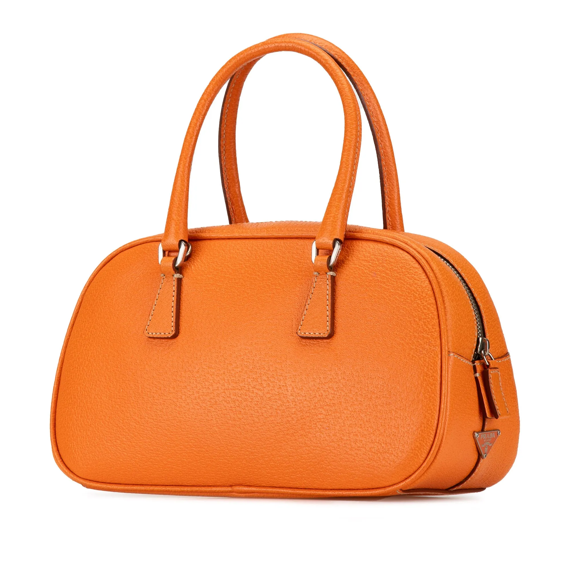 Orange Prada Mini Cinghiale Satchel