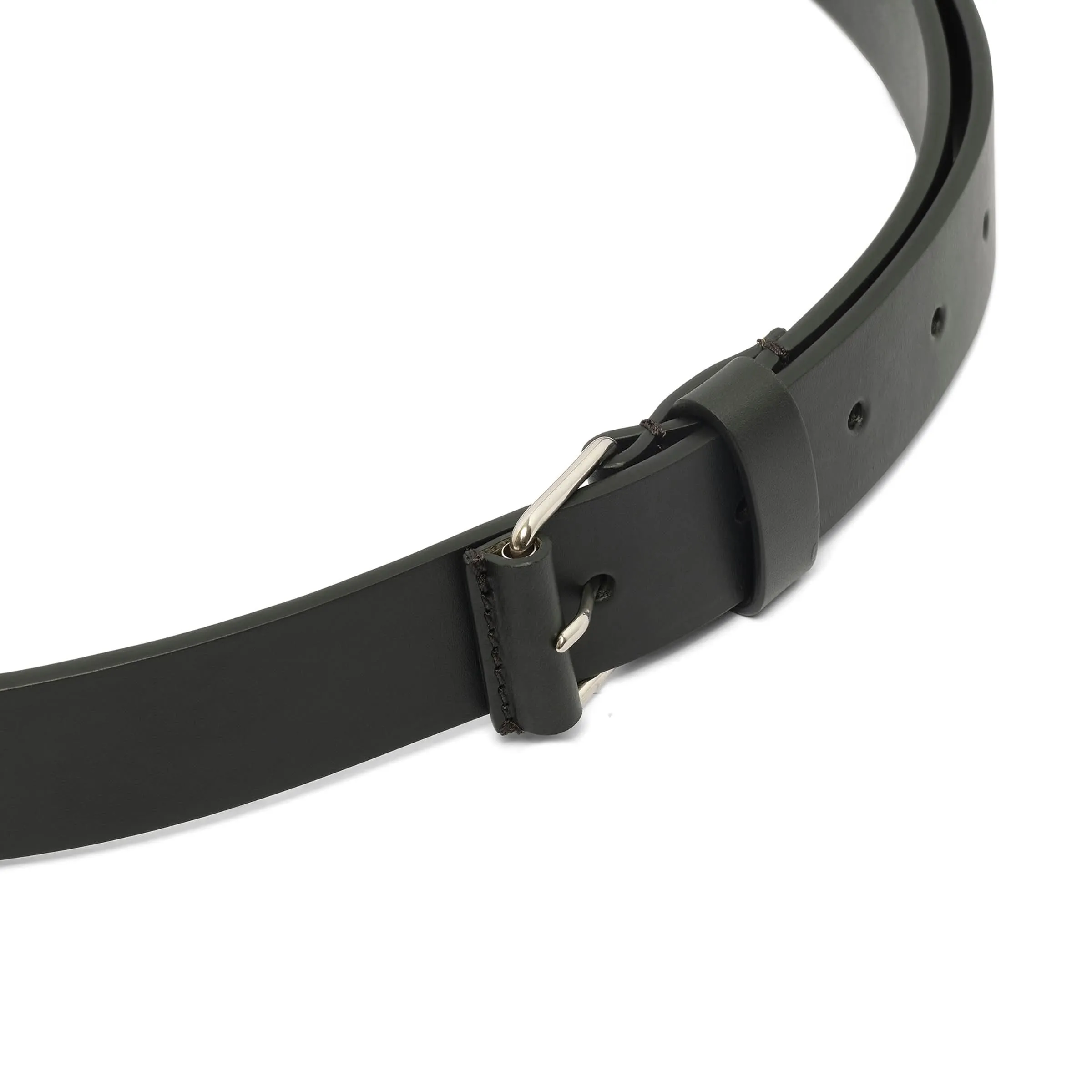 Roll Buckle Belt in Black