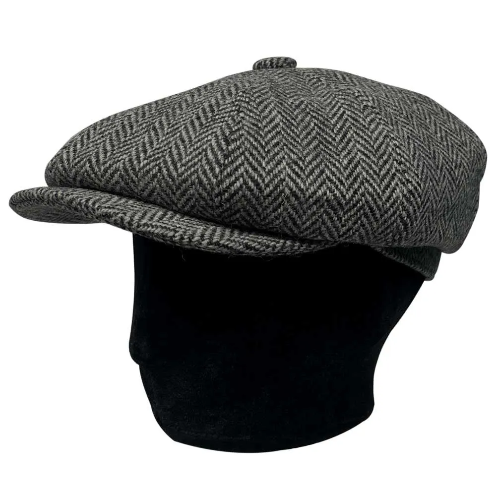 Saint Martin – “Peaky” Wool Newsboy Cap