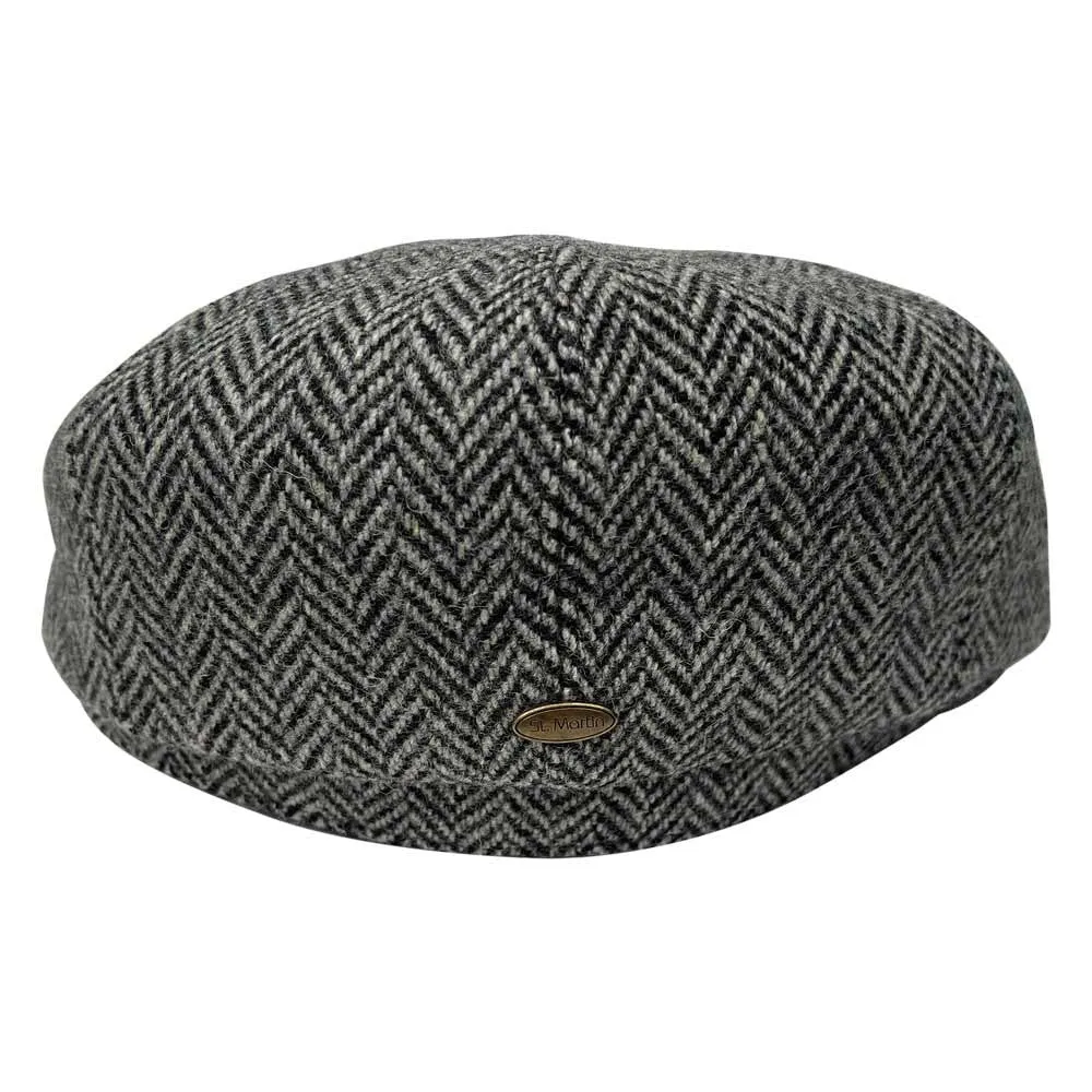 Saint Martin – “Peaky” Wool Newsboy Cap