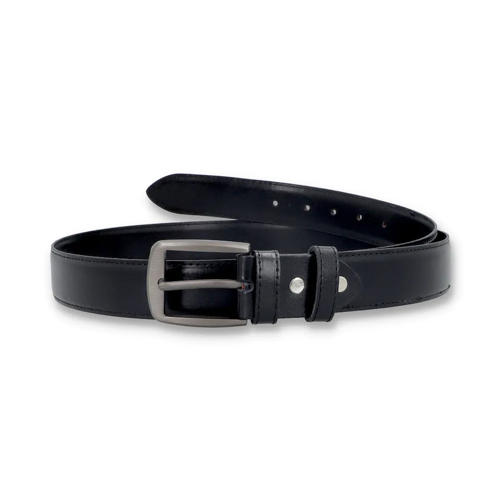 Semi Formal Black Leather Belt