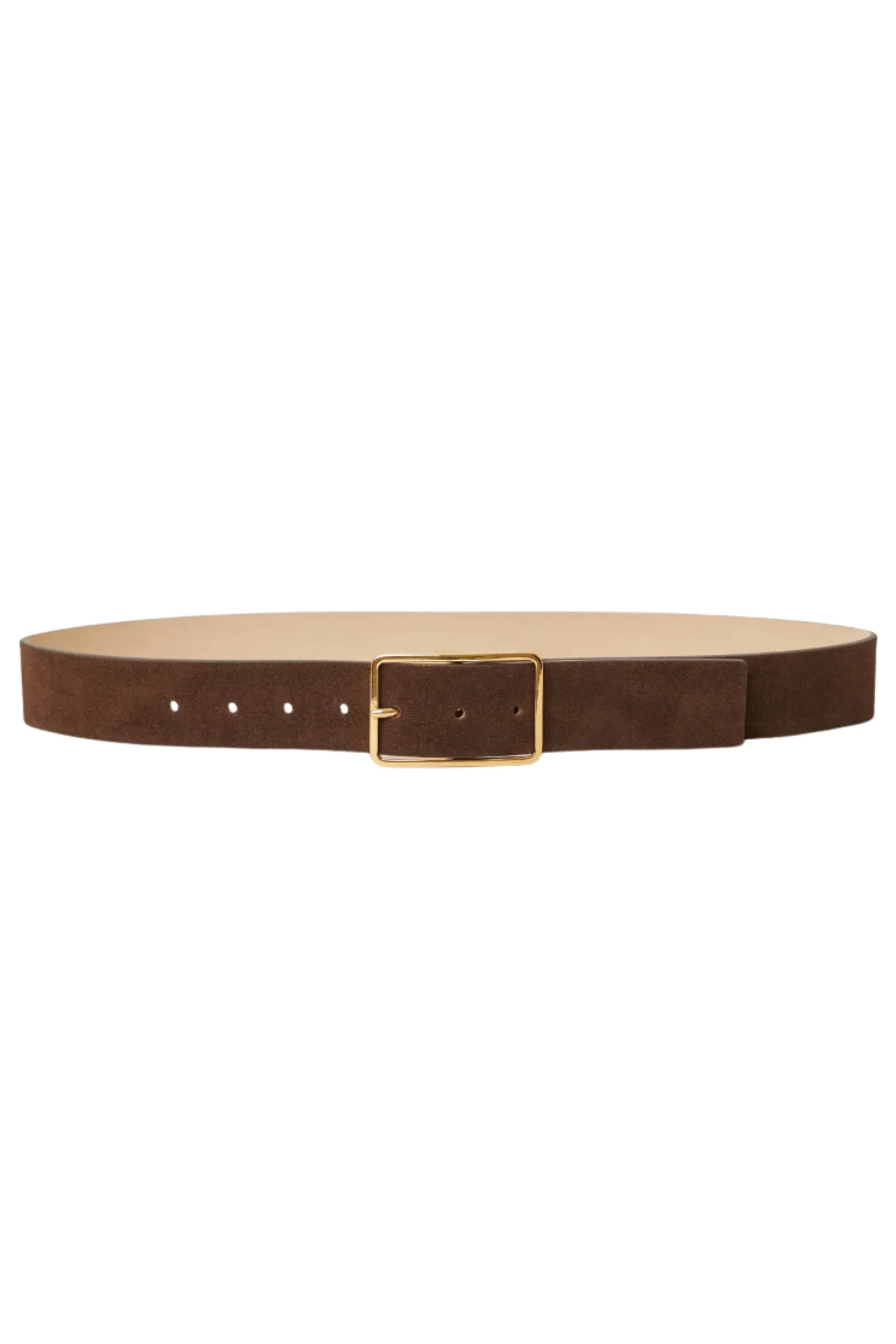 Simple Buckle Suede Belt