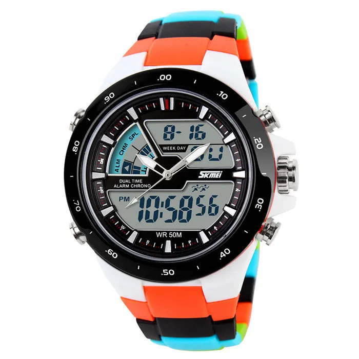 Skmei Brand sports watches Mens Relojes LED Digital Watch Shock Resistant Fashion Casual Quartz Army Military men Wristwatch