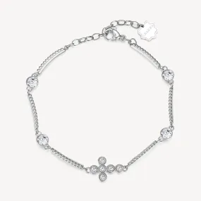 Stainless Steel Chakra Bracelet - Cross