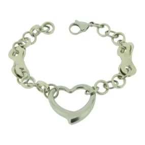 Stainless Steel Heart Bracelet - Wholesale