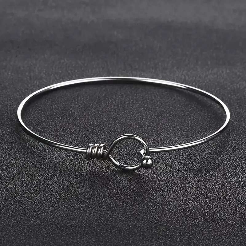 Stainless Steel Round Bracelet only at Bling & Bloom's Boutique | Open Bangle | Women's Bracelets | Presents for Mom