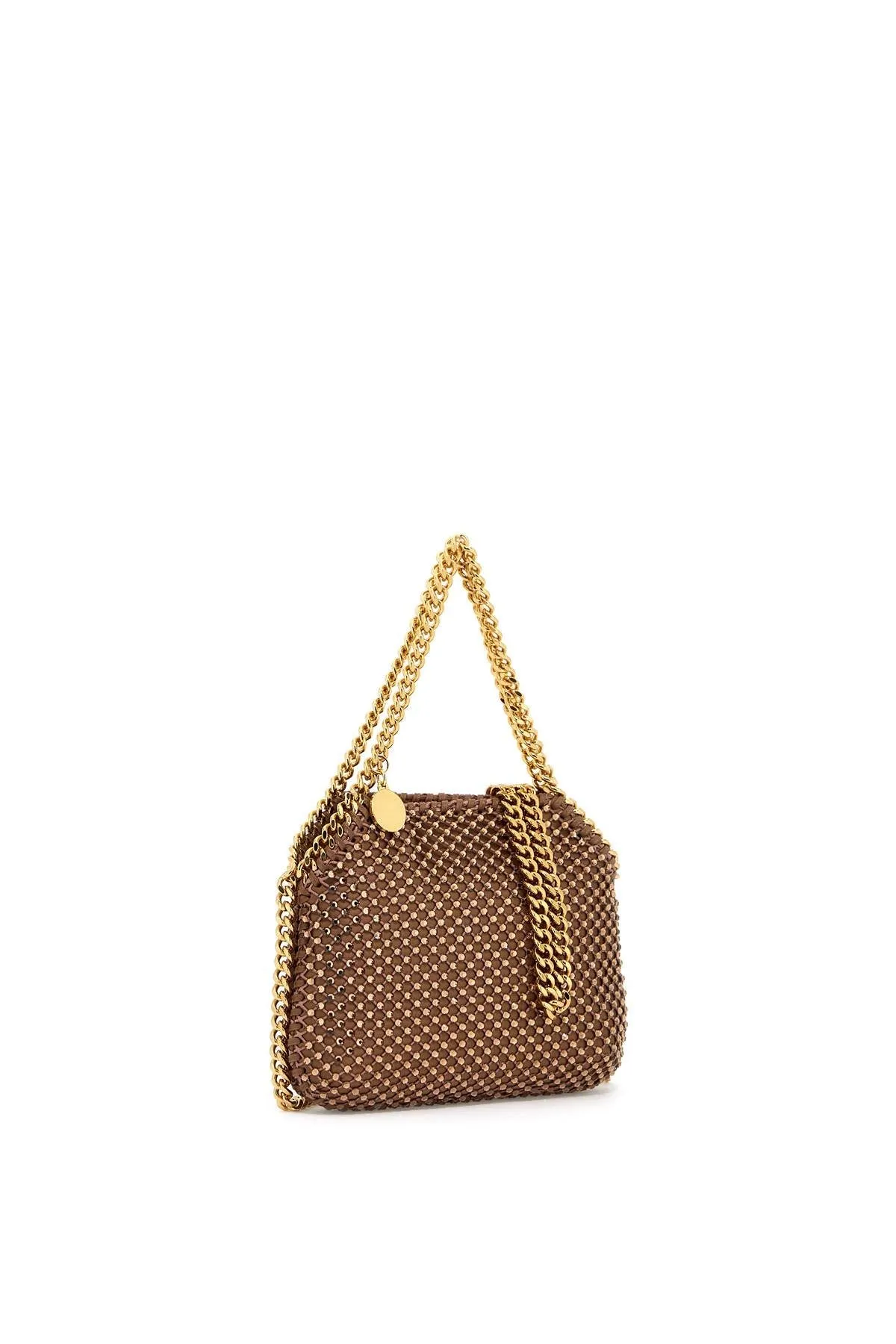 STELLA McCARTNEY falabella mini bag with mesh and crystals