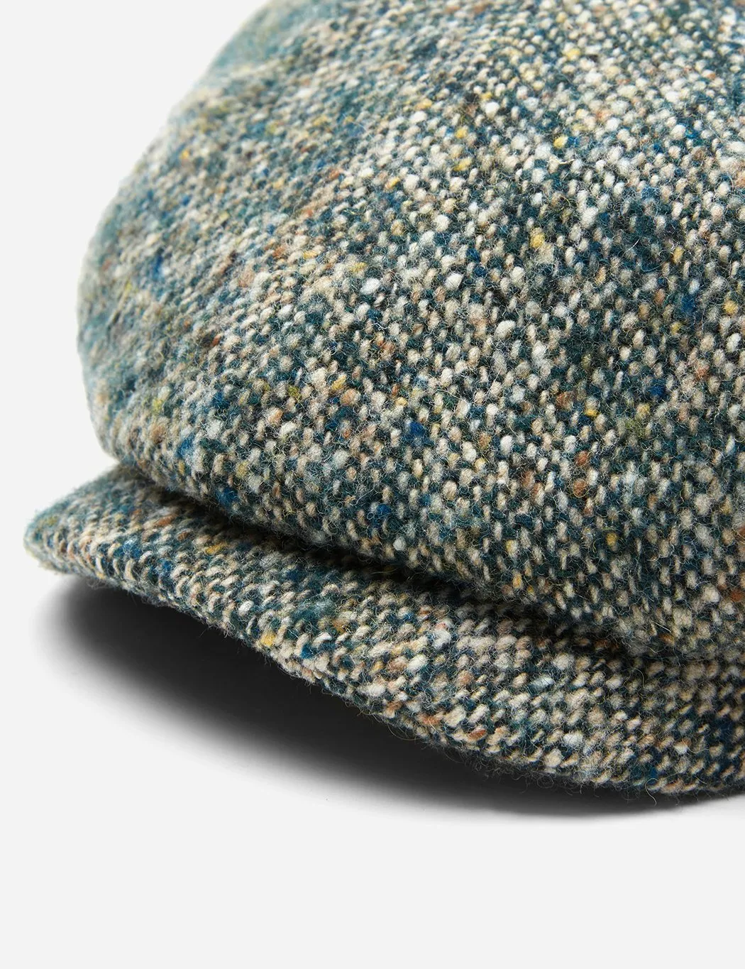 Stetson Hatteras Donegal Newsboy Cap (Wool) - Green Mix