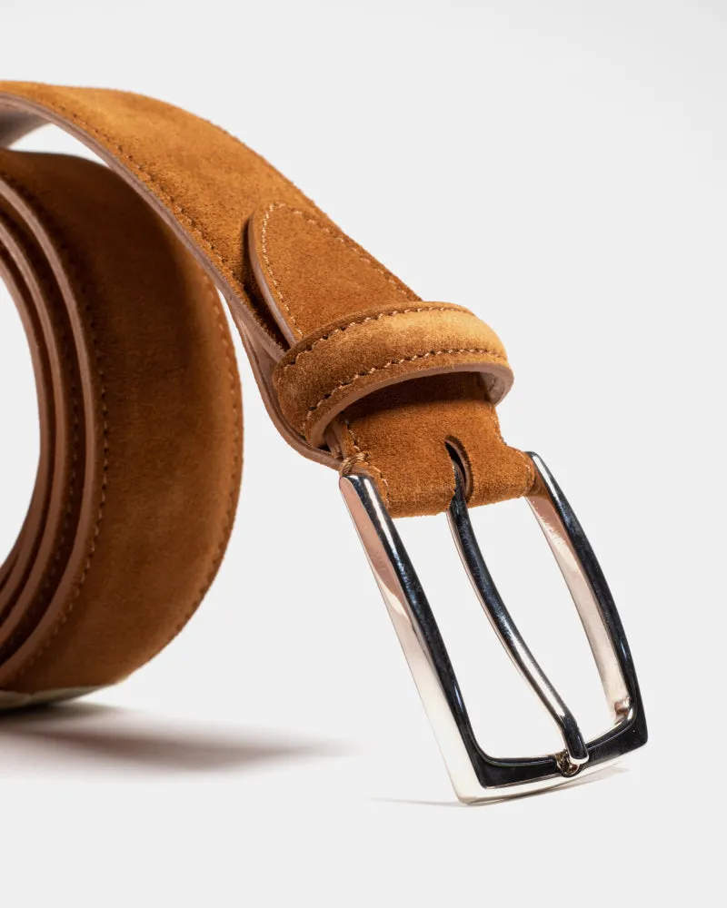 Tobacco Suede Belt